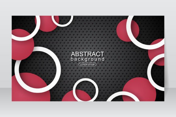 3D Circles on Black Background Design: A Versatile Visual Element for Modern Creativity