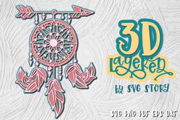 3D Dreamcatcher Mandala 14 SVG Design: A Creative Must-Have
