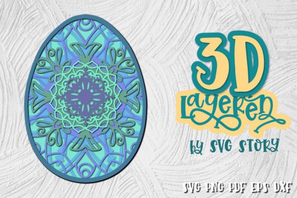 3D Layered Easter Egg 02 Design SVG: Strategic Use for Creative and Business Goals