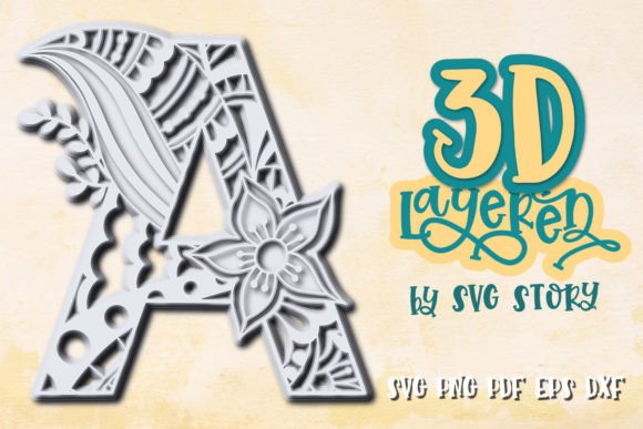 3D Layered Letter: A Multilayered Design for Modern Creativity