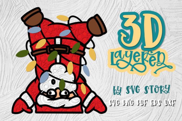 3D Layered Santa 02 Christmas Design: A Comprehensive Overview