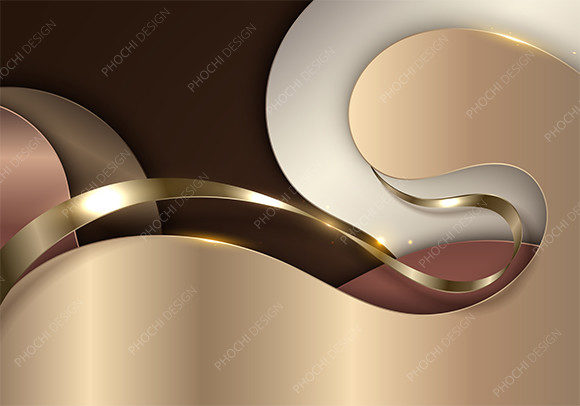 3D Luxury Golden Fluid Wave Background: A Modern Design Statement