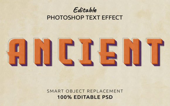 Ancient Retro Text Effect 3D: Elevate Your Design Projects with Timeless Typography