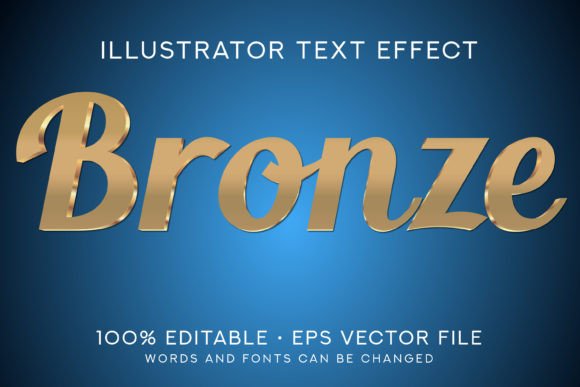 Bronze Text Style Effect: Add a Touch of Elegance to Your Adobe Illustrator Projects