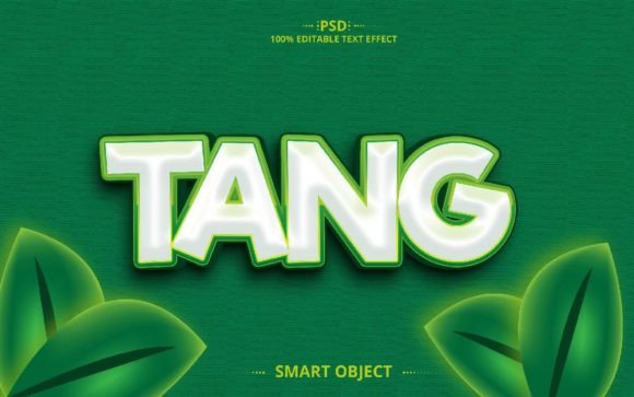 Tang 3D PSD Creative Text Effect Design