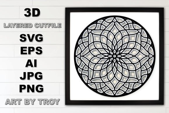 Unlocking Creativity with 3D Starburst Flower Mandala Layered SVG: A New Era in Design